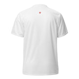 Mens Crush Your Goals regular fit white Gymplode streetwear t-shirt with icon logo, back view