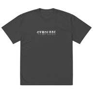 Mens faded black Oversized Faded Streetwear t-shirt with Gymplode signature logo