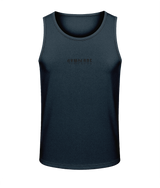 Mens french navy AWDis Duo Performance sports vest with Gymplode signature logo