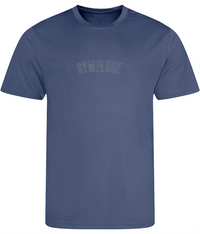 Airforce blue AWDis TraceFit mens activewear t-shirt with Gymplode signature logo