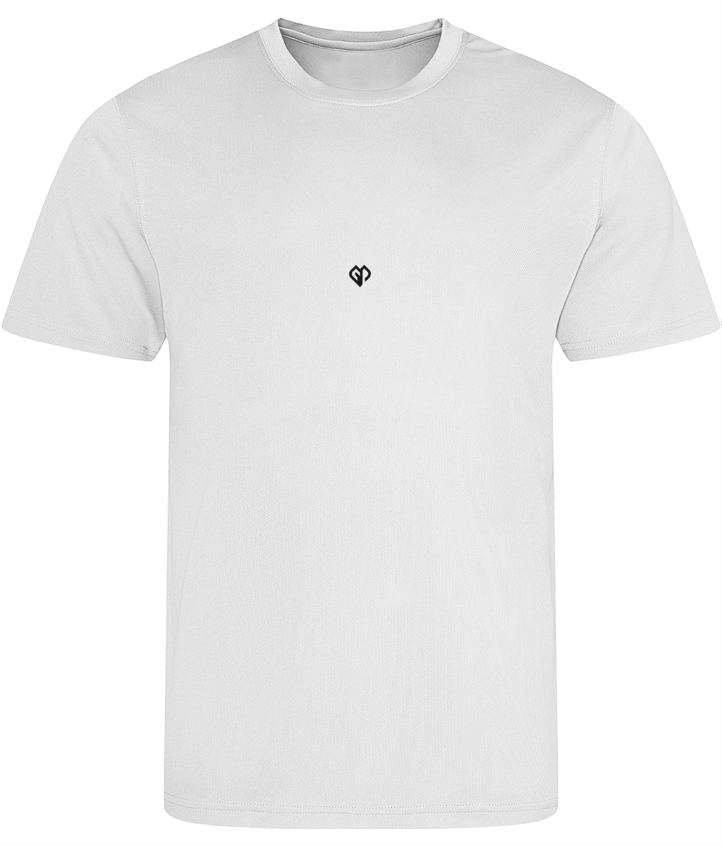 Arctic white AWDis eco just cool comfort fit mens t-shirt with Gymplode icon logo