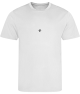 Arctic white AWDis just cool comfort fit mens t-shirt with Gymplode icon logo