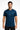 Mens Aura V-Neck quick-dry t-shirt with Gymplode dual mark imprint, front view with model