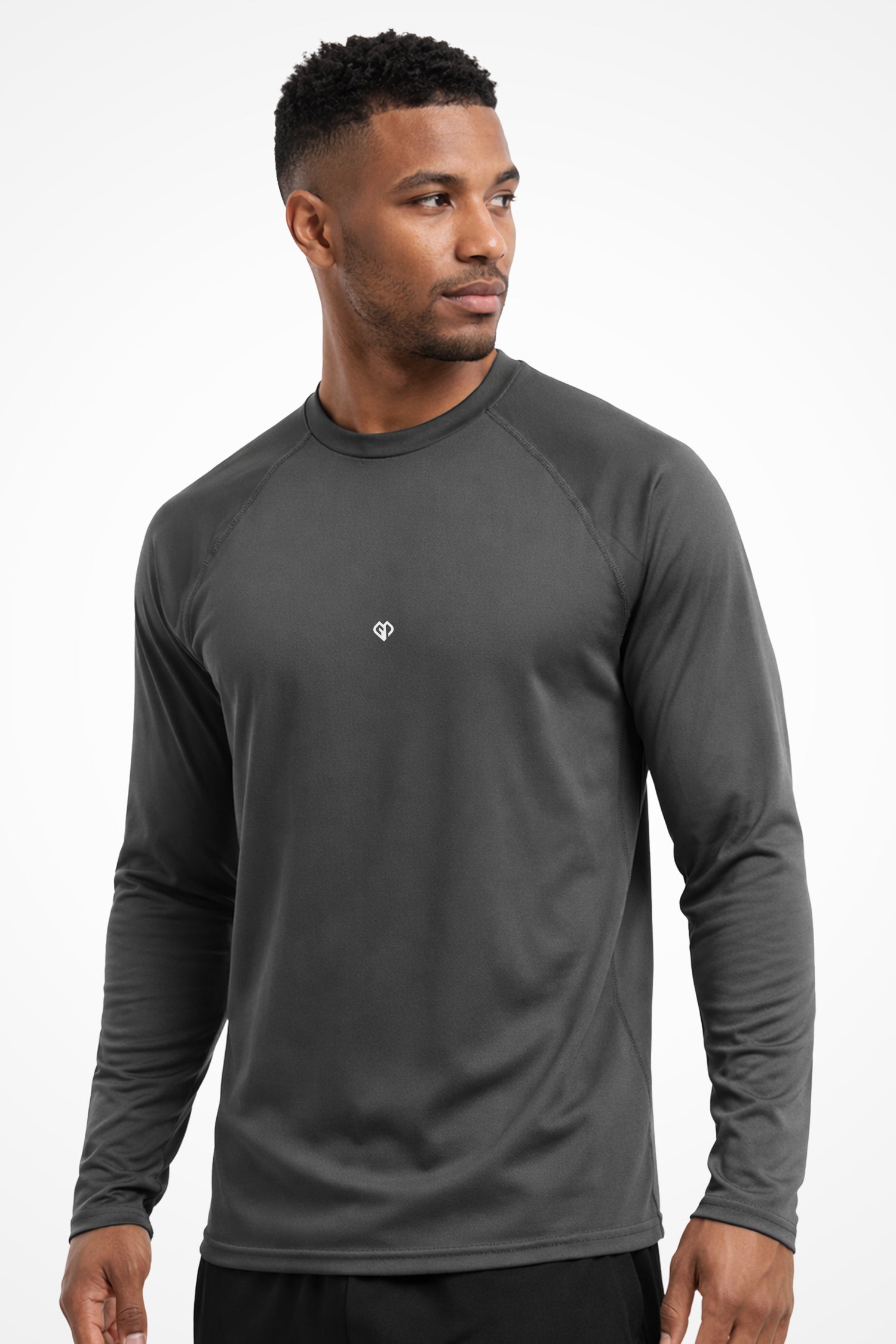 Mens AWDis dry-fit long sleeve t-shirt with Gymplode icon logo