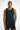 Mens AWDis T-Geo sporty fit just cool vest with Gymplode sig logo, front view with model