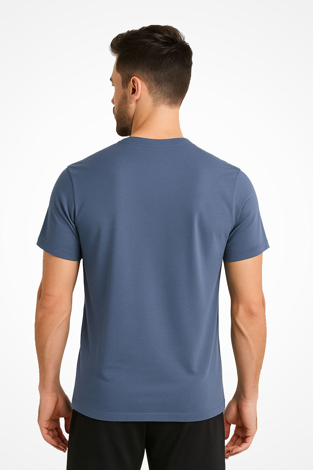 Mens AWDis TraceFit activewear t-shirt with Gymplode signature logo, back view