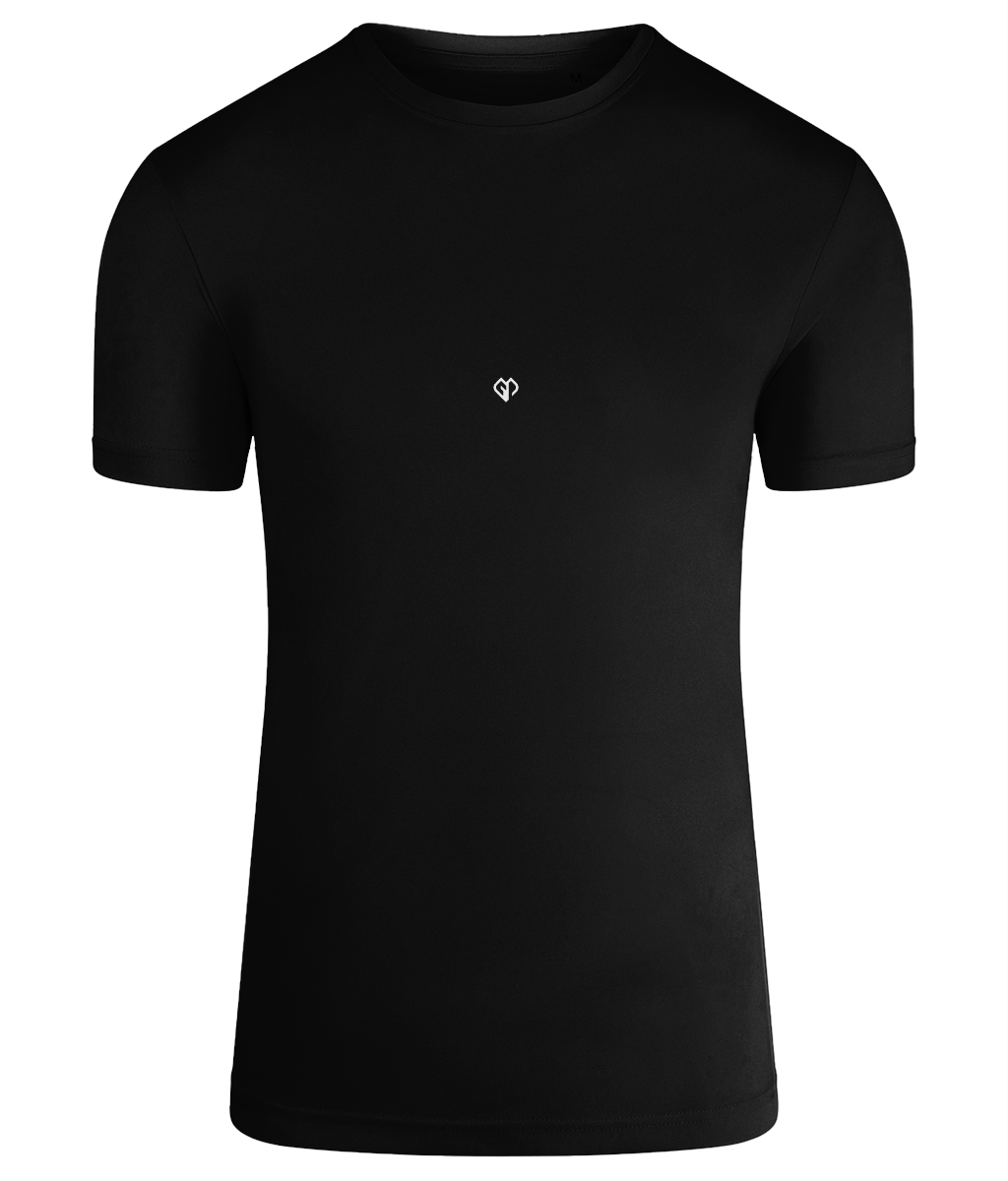 Black TriDri® eco classic sports activewear mens t-shirt with Gymplode icon logo