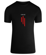 Black TriDri® GS3 mens muscle fit sports t-shirt with Gymplode signature logo