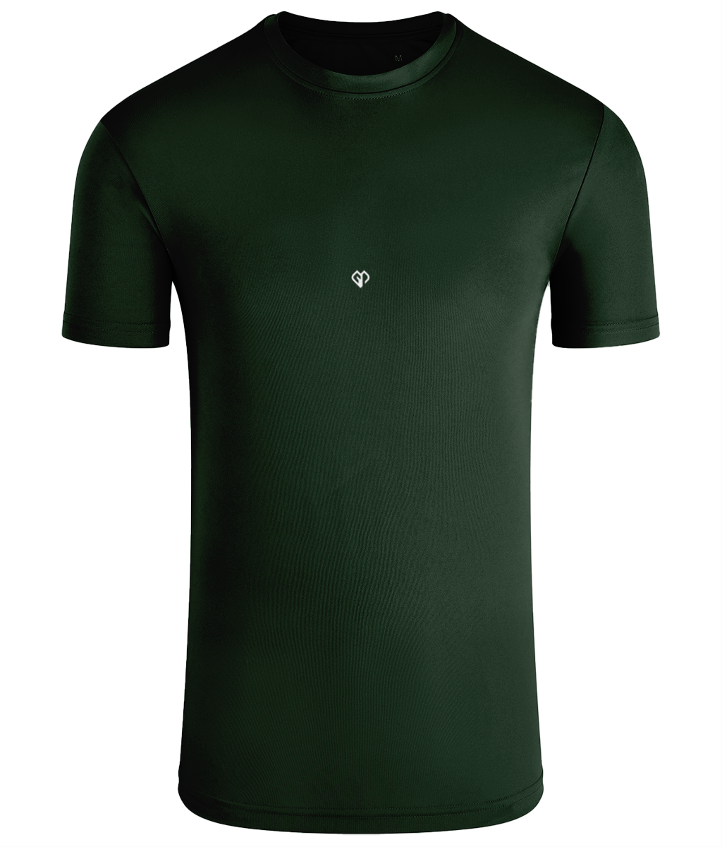 Bottle green TriDri® classic sports activewear mens t-shirt with Gymplode icon logo