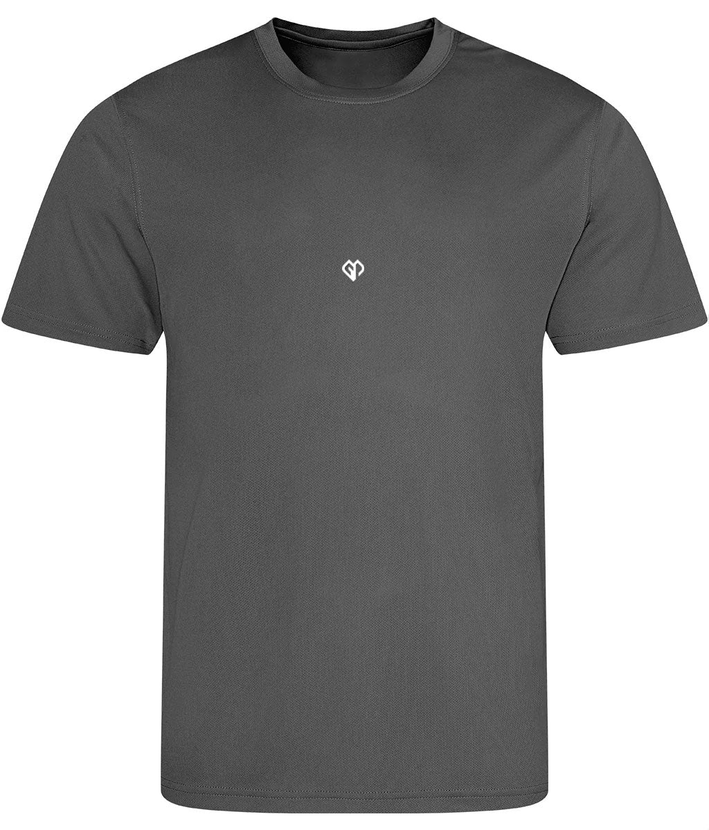Charcoal AWDis just cool comfort fit mens t-shirt with Gymplode icon logo