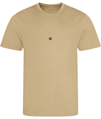 Desert sand AWDis just cool comfort fit mens t-shirt with Gymplode icon logo