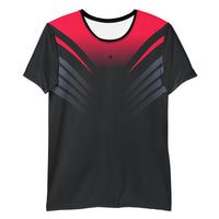 Mens Edge-5 comfort fit activewear t-shirt with Gymplode icon logo, front view