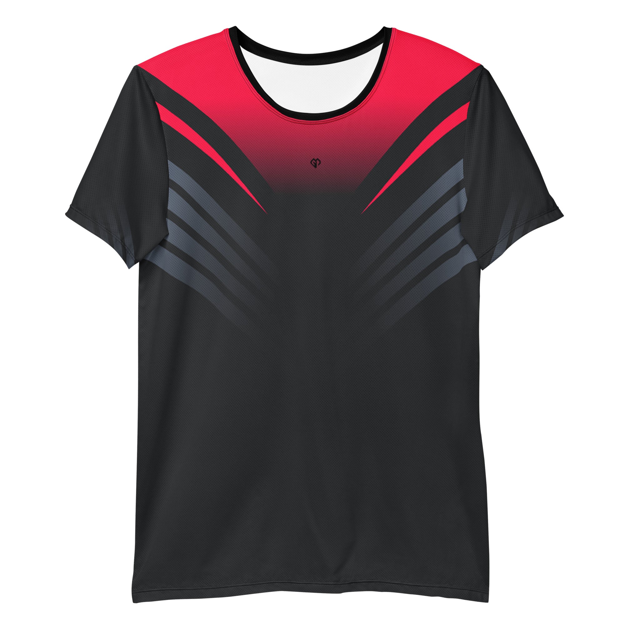 Mens Edge-5 comfort fit activewear t-shirt with Gymplode icon logo, front view
