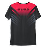 Mens Edge-5 comfort fit activewear t-shirt with Gymplode signature logo, back view