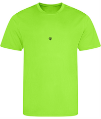 Electric green AWDis just cool comfort fit mens t-shirt with Gymplode icon logo