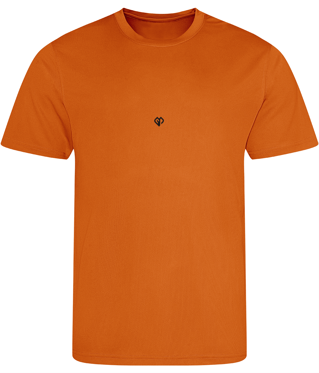 Electric orange AWDis just cool comfort fit mens t-shirt with Gymplode icon logo