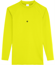 Electric yellow AWDis dry-fit long sleeve mens t-shirt with Gymplode icon logo