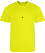 Electric yellow AWDis just cool comfort fit mens t-shirt with Gymplode icon logo
