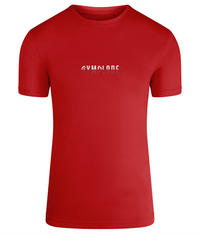 Fire red TriDri® Duo mens performance t-shirt with Gymplode signature logo