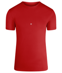 Fire red TriDri® eco classic sports activewear mens t-shirt with Gymplode icon logo
