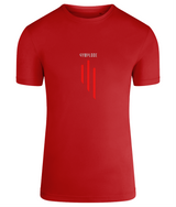 Fire red TriDri® GS3 mens muscle fit sports t-shirt with Gymplode signature logo