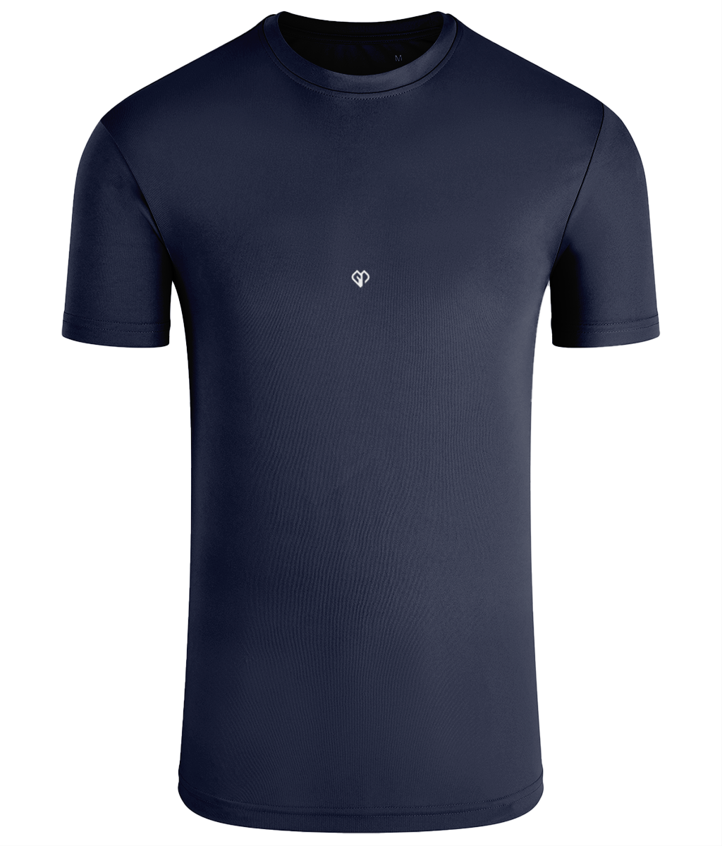 French navy TriDri® classic sports activewear mens t-shirt with Gymplode icon logo