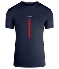 French navy TriDri® GL3 mens muscle fit sports t-shirt with Gymplode signature logo