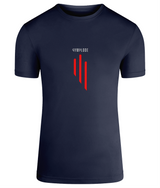 French navy TriDri® GS3 mens muscle fit sports t-shirt with Gymplode signature logo