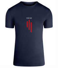 French navy TriDri® GS3 mens muscle fit sports t-shirt with Gymplode signature logo