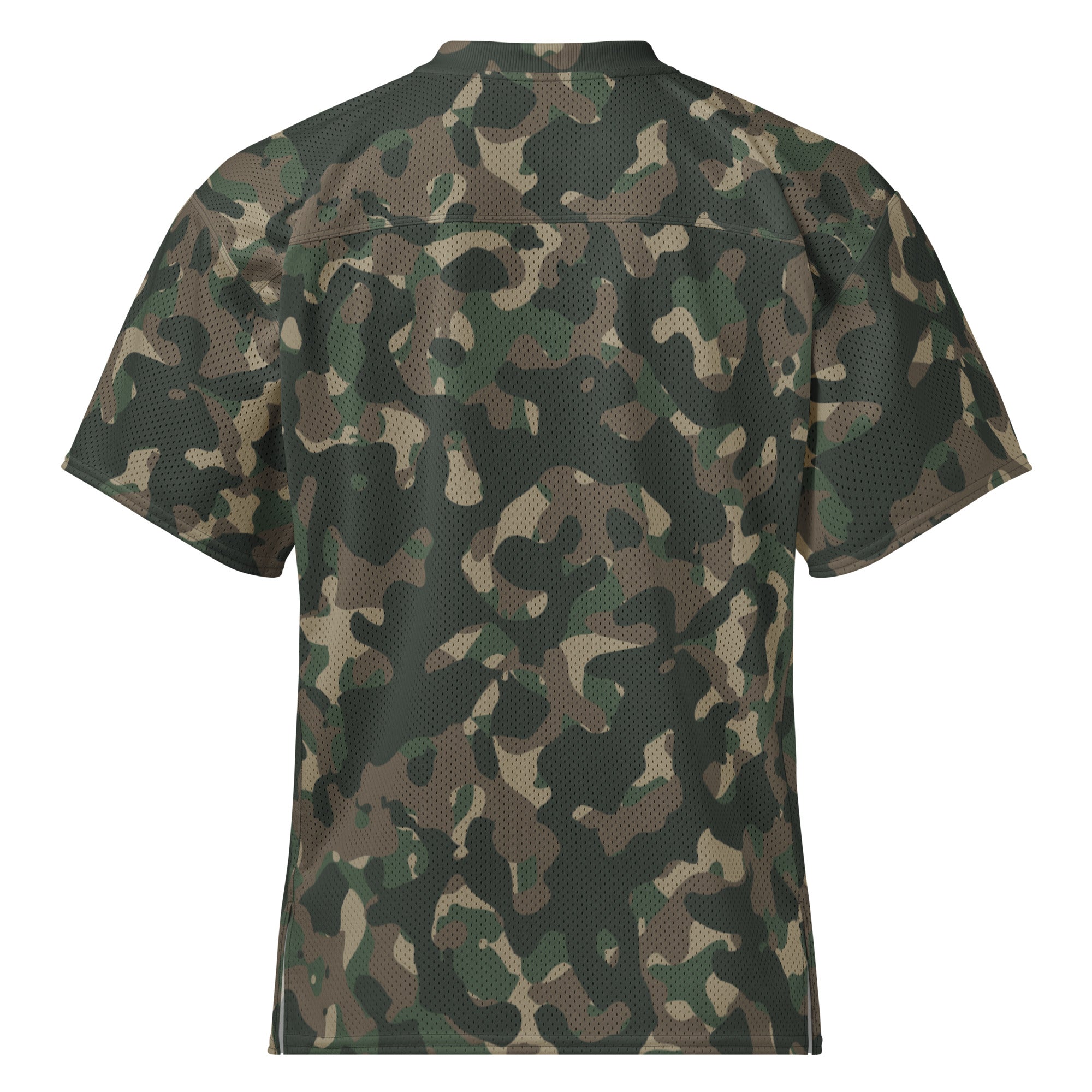 Mens Gymplode G-Militar loose fit v-neck sports t-shirt with no print, back view
