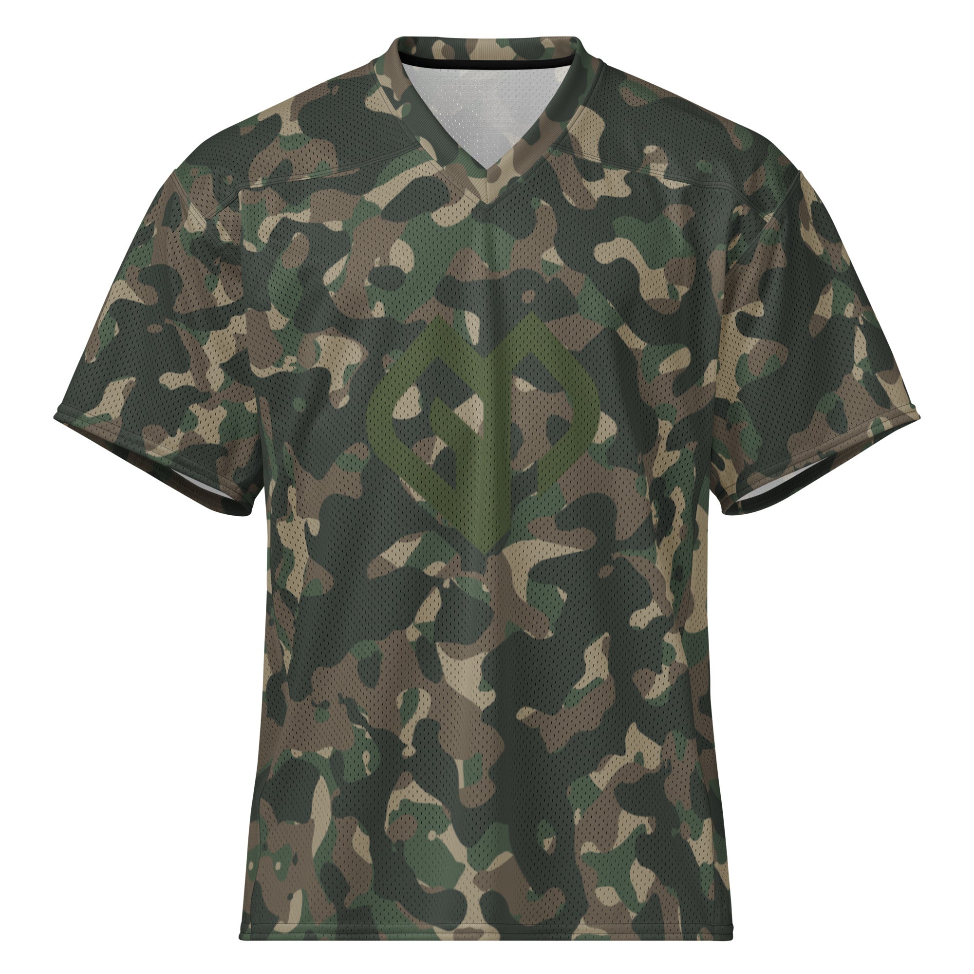 Mens G-Militar loose fit v-neck sports t-shirt with Gymplode icon logo, front view