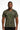 Mens G-Militar loose fit v-neck sports t-shirt with Gymplode icon logo, front view with model