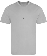 Heather grey AWDis just cool comfort fit mens t-shirt with Gymplode icon logo