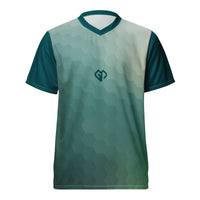 Mens Hexfit v-neck fitness t-shirt with Gymplode icon logo, front view