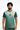 Mens Hexfit v-neck fitness t-shirt with Gymplode icon logo, front view with model