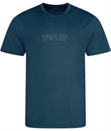 nk blue AWDis TraceFit mens activewear t-shirt with Gymplode signature logo