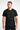 Mens Obsidian regular fit gym t-shirt with Gymplode icon logo, front view with model