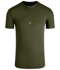 Olive green TriDri® classic sports activewear mens t-shirt with Gymplode icon logo