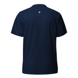 Mens Onyx V-Neck dry-fit activewear t-shirt with Gymplode icon logo, back view