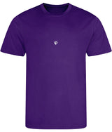 Purple AWDis eco just cool comfort fit mens t-shirt with Gymplode icon logo