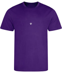 Purple AWDis eco just cool comfort fit mens t-shirt with Gymplode icon logo