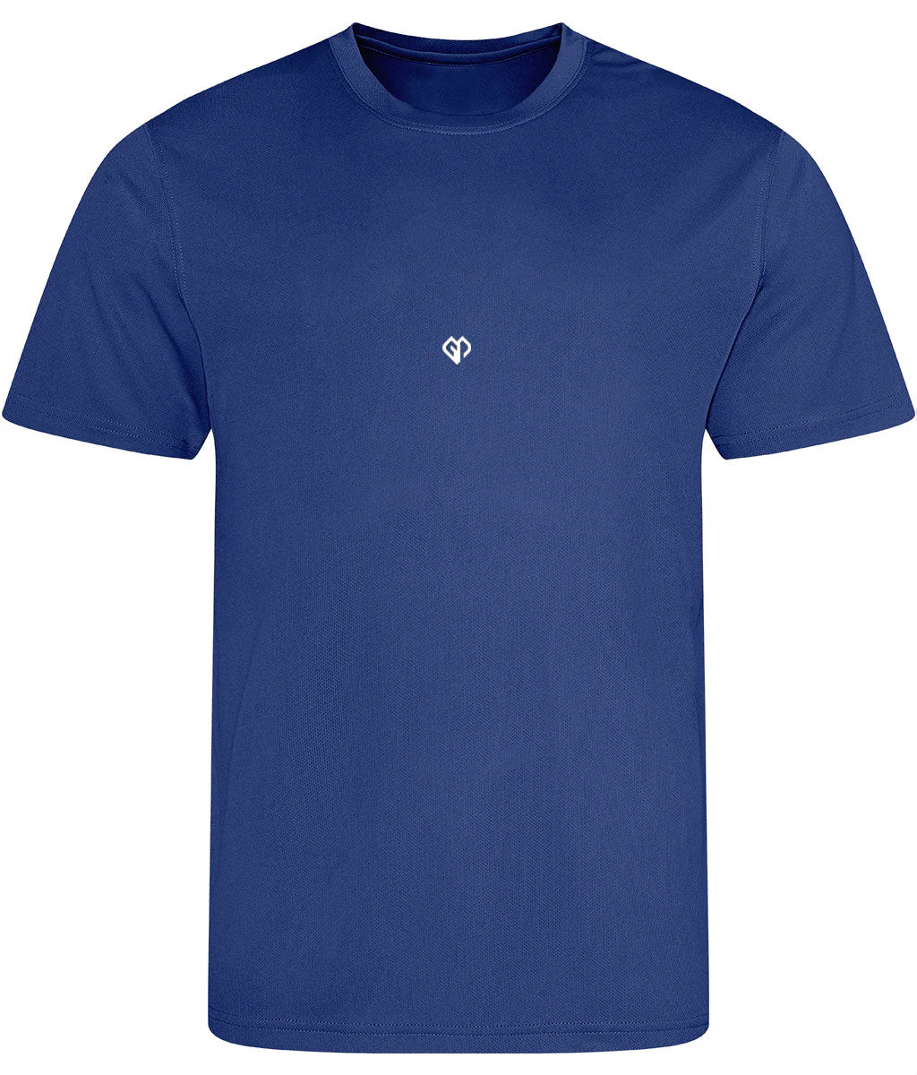 Royal blue AWDis eco just cool comfort fit mens t-shirt with Gymplode icon logo