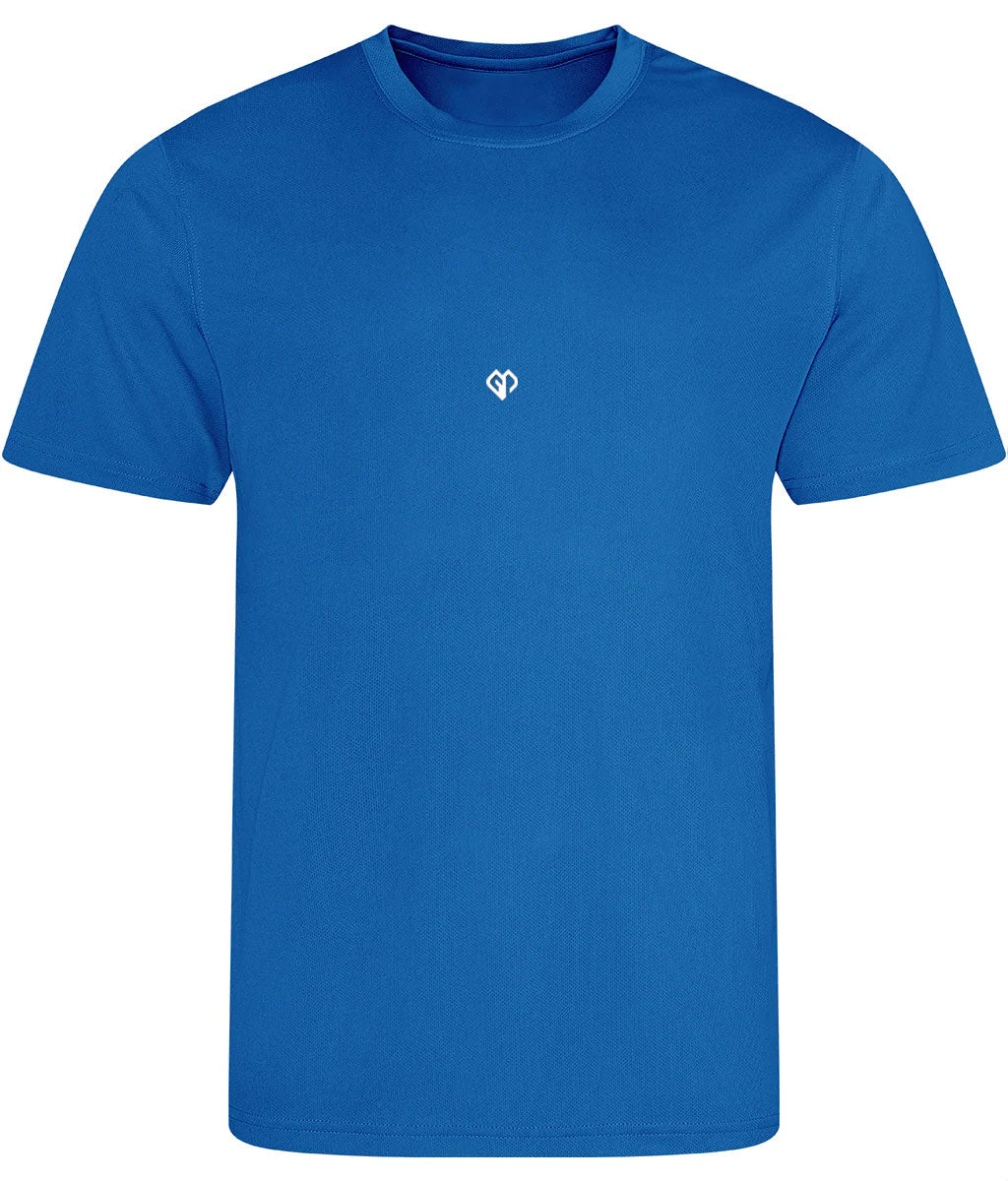 Sapphire blue AWDis eco just cool comfort fit mens t-shirt with Gymplode icon logo