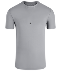 Silver melange TriDri® classic sports activewear mens t-shirt with Gymplode icon logo