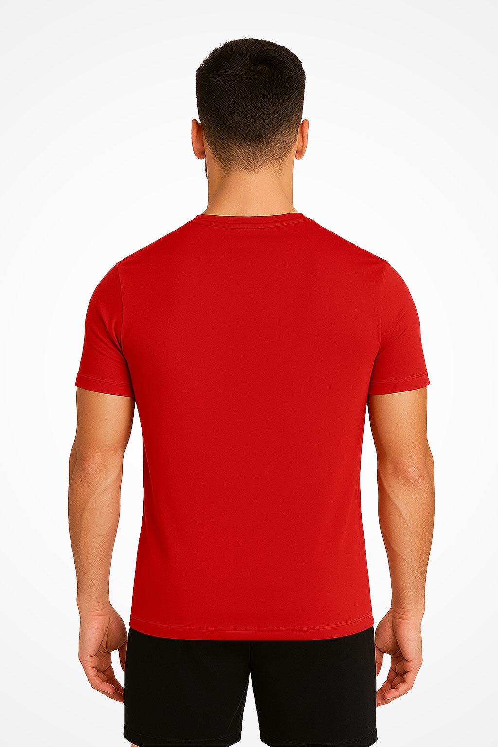 Mens Gymplode TriDri® Duo performance t-shirt with no print, back view
