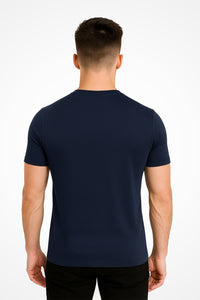 Mens Gymplode TriDri® GL3 muscle fit sports t-shirt with no print, back view