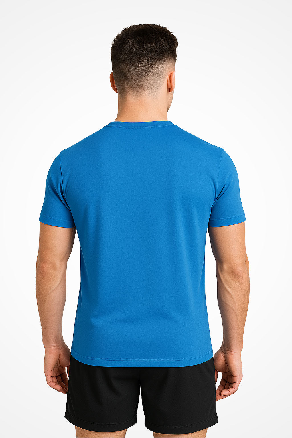 Mens TriDri® Gymplode GS3 muscle fit sports t-shirt with no print, back view