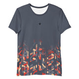 Mens VibeCut comfort fit workout t-shirt with Gymplode icon logo, front view