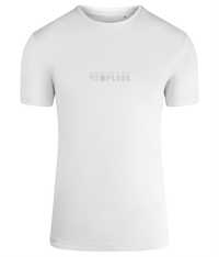 White TriDri® Duo mens performance t-shirt with Gymplode signature logo