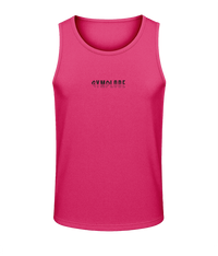 Mens hot pink AWDis Duo Performance sports vest with Gymplode signature logo